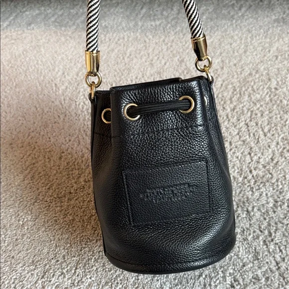 Marc Jacobs Black Bucket Bag with Gold Accents - Picture 4 of 11